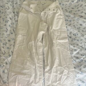 Banana Republic Cream Wide-Leg Pants